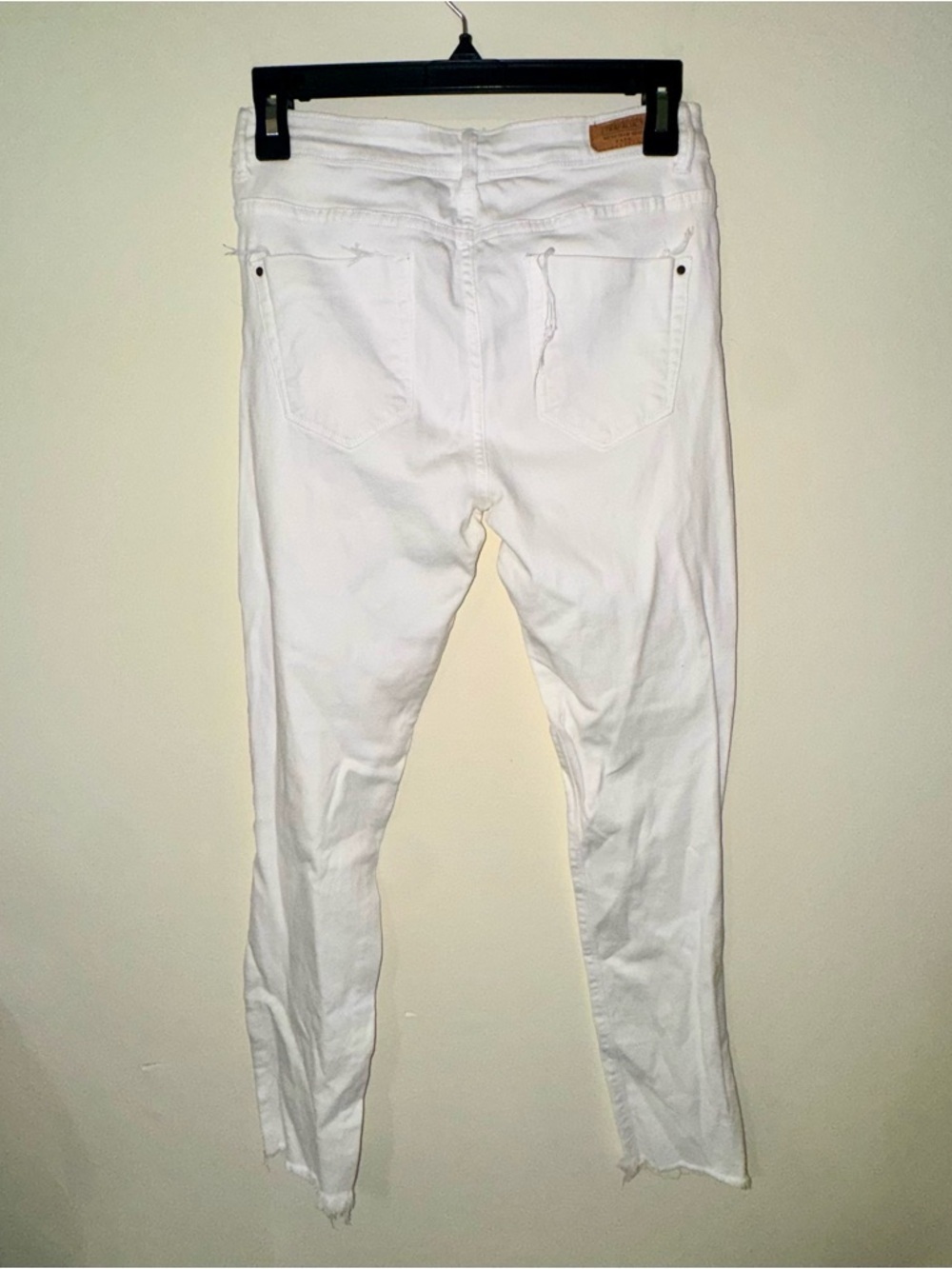 Zara Trafaulic White Skinny Women's Cropped Jeans - Picture 5 of 8